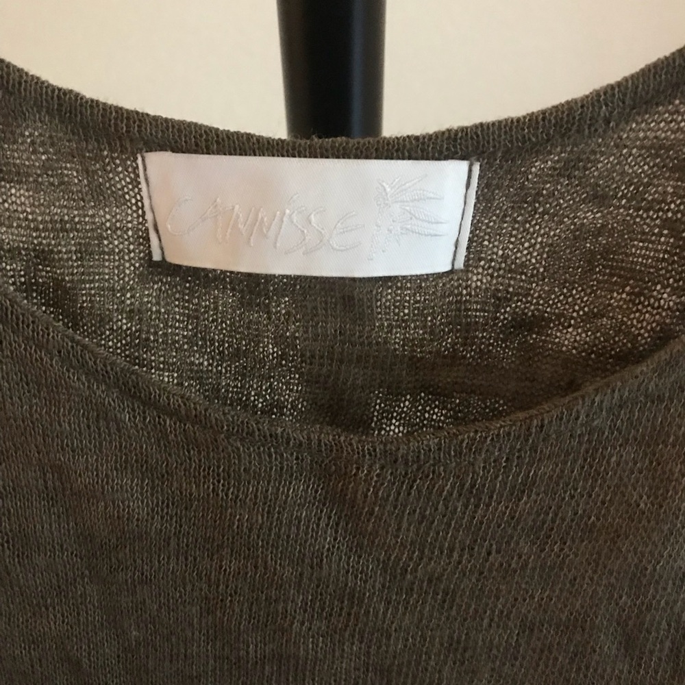 ⭐️$20 sale⭐️ boho asymmetrical linen tank top - Picture 4 of 6